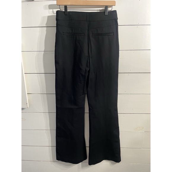 Spanx Perfect Pant High Rise Wide Leg Ponte Sz Large Office Contemporary‎ Black - Picture 2 of 5